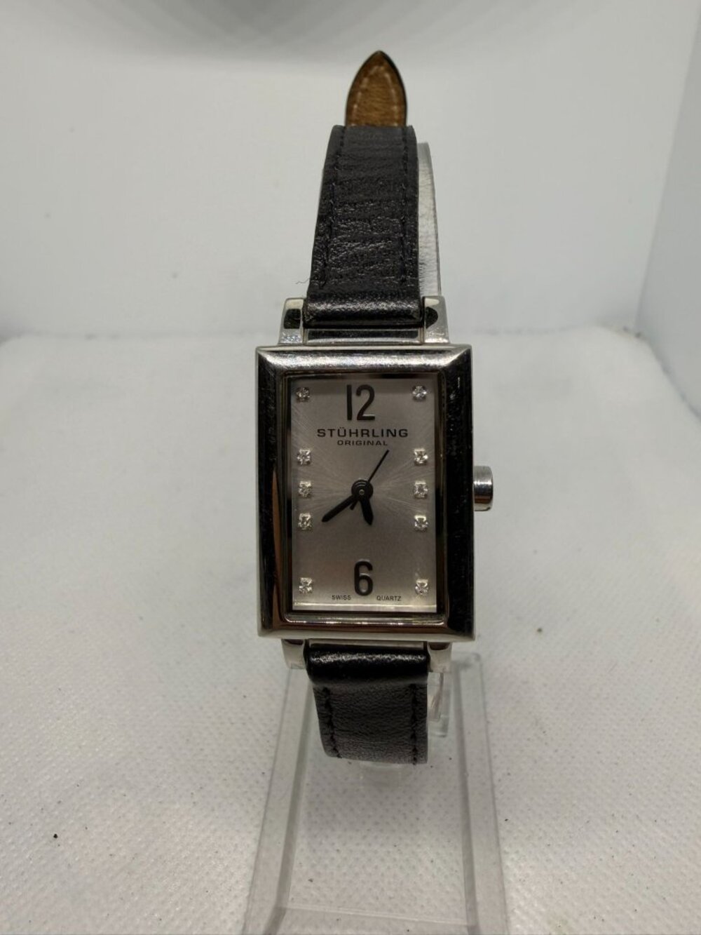 Stuhrling Vogue Paris 810.SET.01 Women's 21mm Silver Swarovski Swiss Quartz Watc